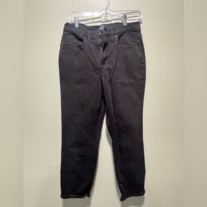 J. Crew Essential Straight Black Jeans